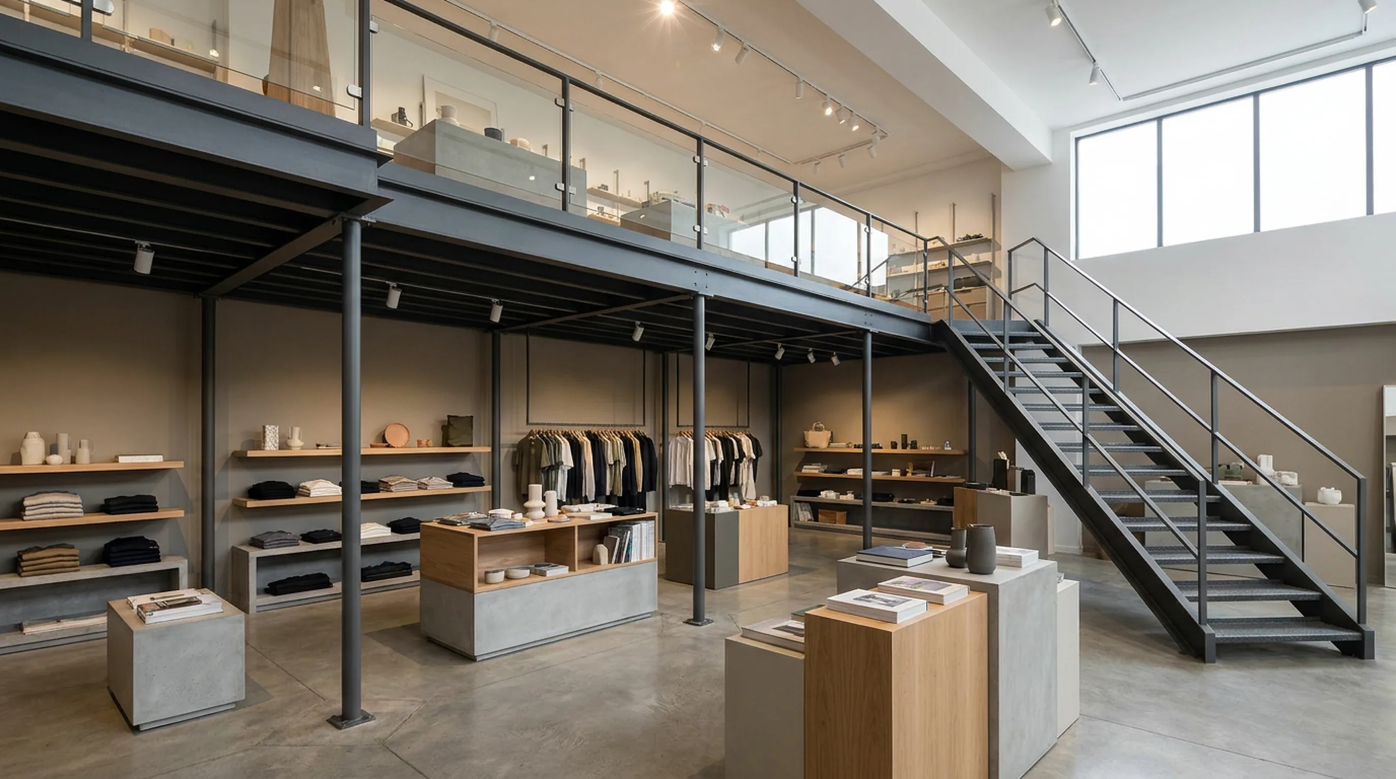 Retail showroom floor