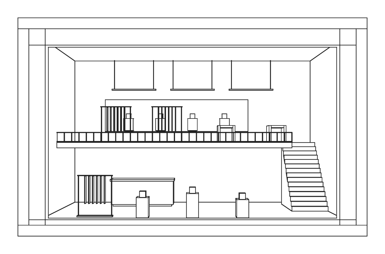 Retail and showroom mezzanine